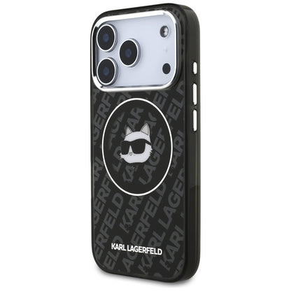 Custodia MagSafe per Apple iPhone 17 Pro, Karl Lagerfeld, IML Choupette's Head, Nera