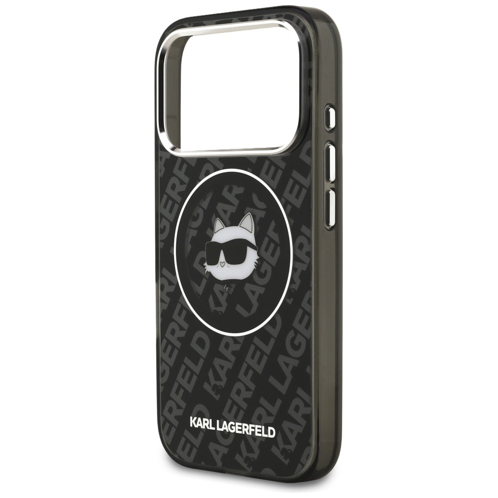 Custodia MagSafe per Apple iPhone 17 Pro, Karl Lagerfeld, IML Choupette's Head, Nera
