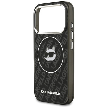Custodia MagSafe per Apple iPhone 17 Pro, Karl Lagerfeld, IML Choupette's Head, Nera
