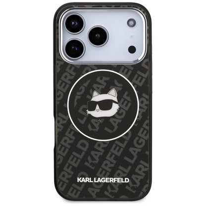 Custodia MagSafe per Apple iPhone 17 Pro, Karl Lagerfeld, IML Choupette's Head, Nera