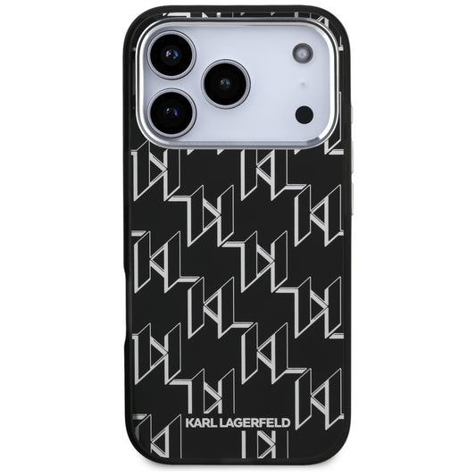 Custodia MagSafe per Apple iPhone 17 Pro, Karl Lagerfeld, IML KL Monogram, Nera