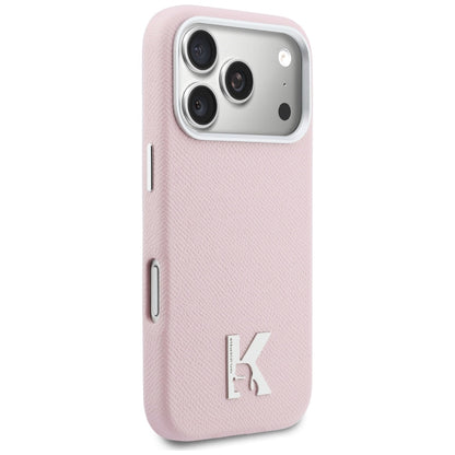 Custodia MagSafe per Apple iPhone 17 Pro, Karl Lagerfeld, Karl Head Logo, Rosa