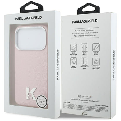 Custodia MagSafe per Apple iPhone 17 Pro, Karl Lagerfeld, Karl Head Logo, Rosa