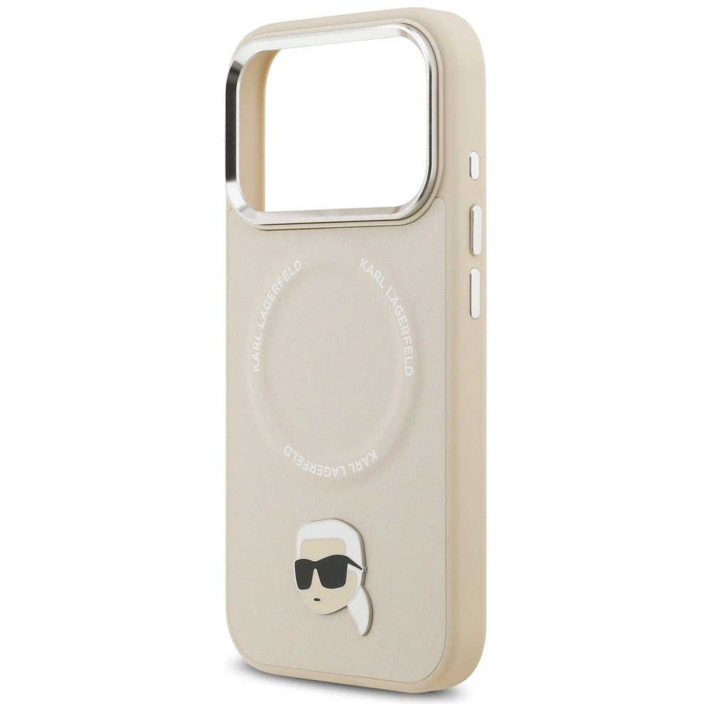 Custodia MagSafe per Apple iPhone 17 Pro, Karl Lagerfeld, Karl Pin, Beige