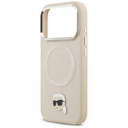 Custodia MagSafe per Apple iPhone 17 Pro, Karl Lagerfeld, Karl Pin, Beige
