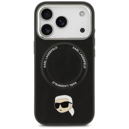 Custodia MagSafe per Apple iPhone 17 Pro, Karl Lagerfeld, Karl Pin, Nera
