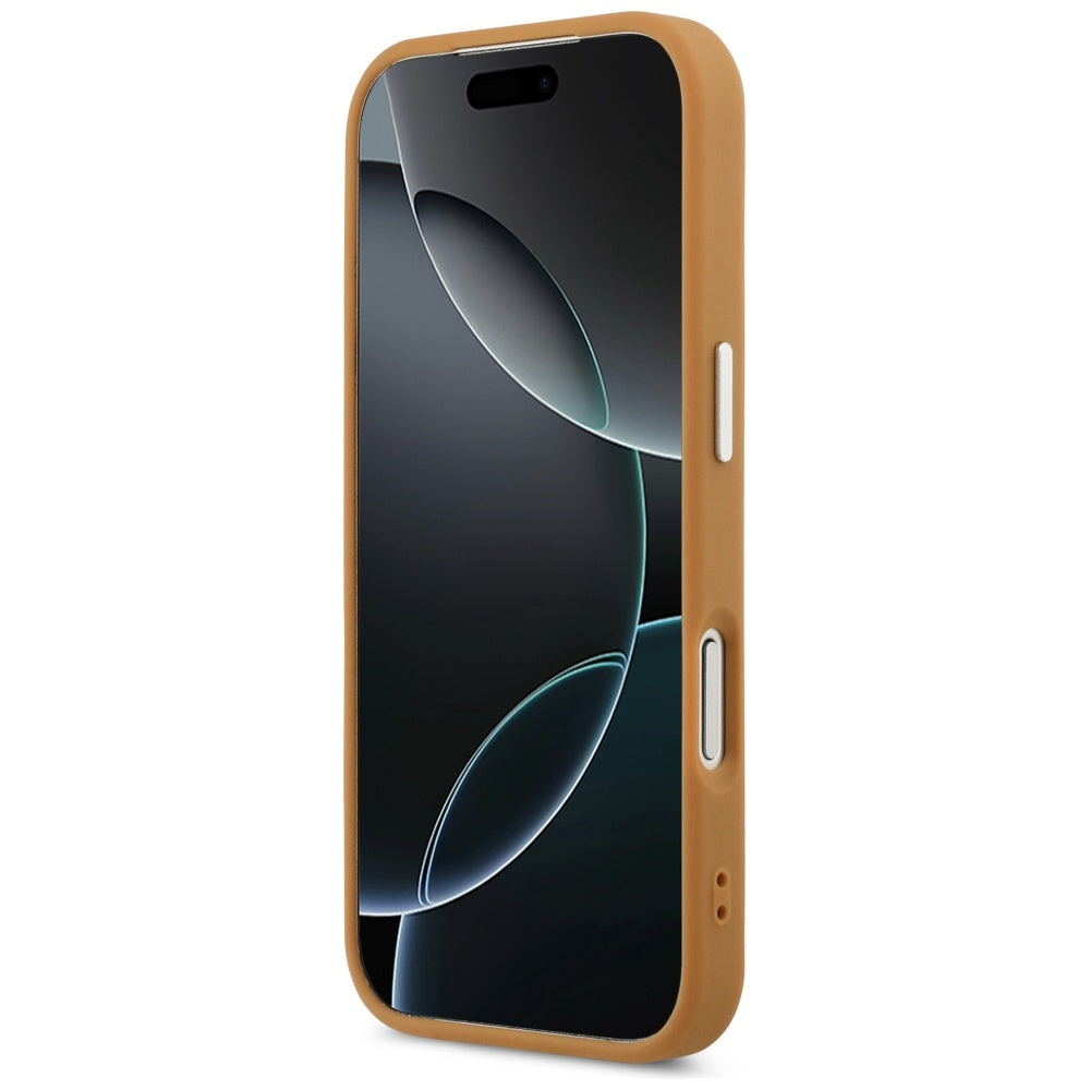 Custodia MagSafe per Apple iPhone 17 Pro, Karl Lagerfeld, Point & Metal Logo, Marrone