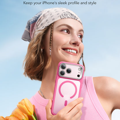 Custodia MagSafe per Apple iPhone 17 Pro Max, ESR, Classic Hybrid Kickstand, Rosa Satinato