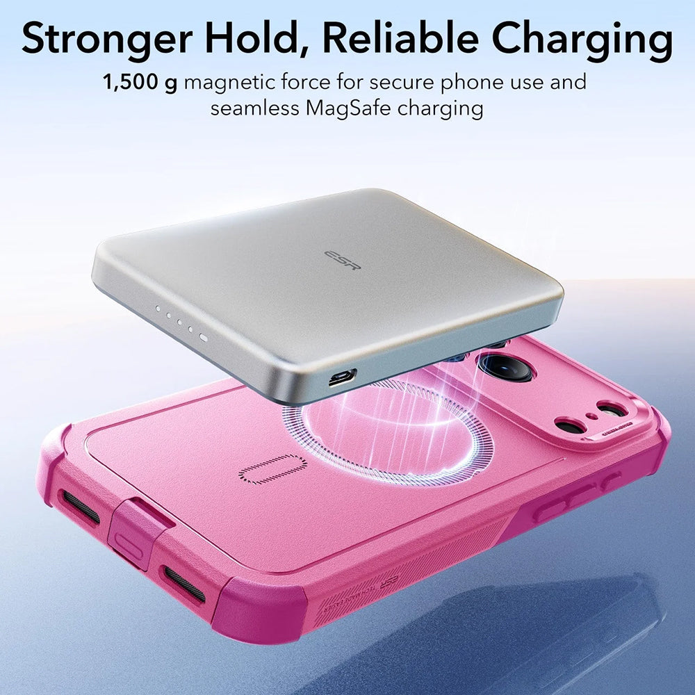 Custodia MagSafe per Apple iPhone 17 Pro Max, ESR, Cyber, Rosa