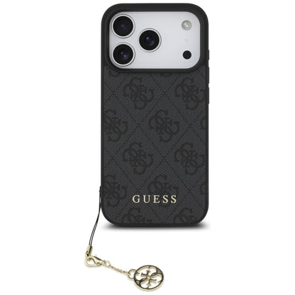Custodia MagSafe per Apple iPhone 17 Pro Max, Guess, 4G Charm Cradle, Nera