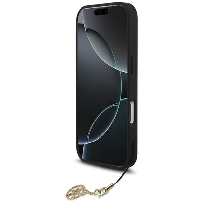 Custodia MagSafe per Apple iPhone 17 Pro Max, Guess, 4G Charm Cradle, Nera