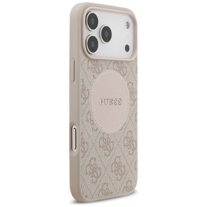 Custodia MagSafe per Apple iPhone 17 Pro Max, Guess, 4G Circle Classic Logo, Rosa