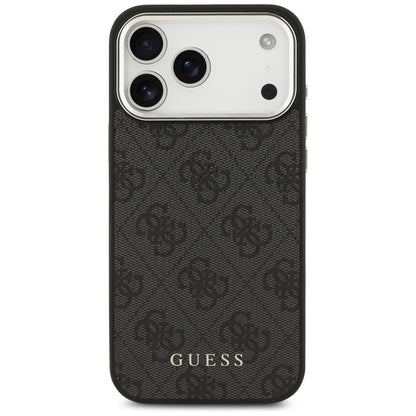 Custodia MagSafe per Apple iPhone 17 Pro Max, Guess, 4G Classic Logo, Nera
