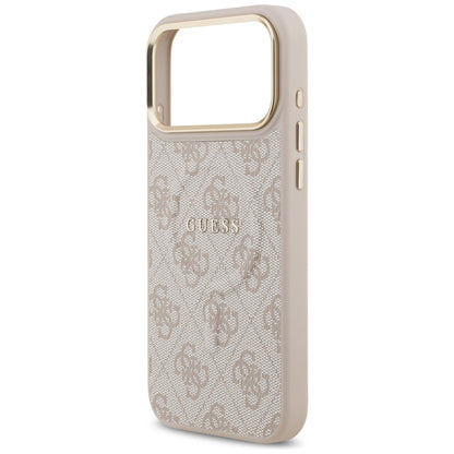Custodia MagSafe per Apple iPhone 17 Pro Max, Guess, 4G Classic, Rosa