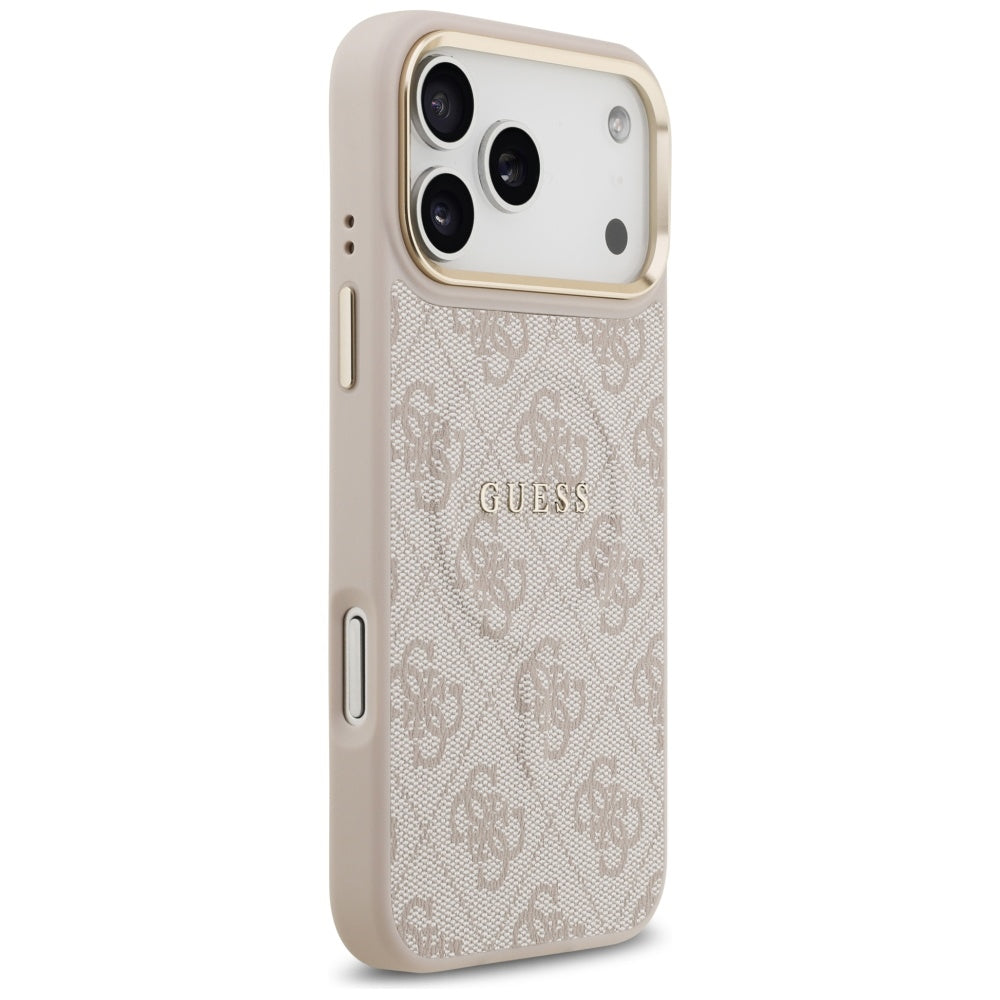 Custodia MagSafe per Apple iPhone 17 Pro Max, Guess, 4G Classic, Rosa