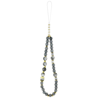 Custodia MagSafe per Apple iPhone 17 Pro Max, Guess, IML Flowers with Pearl Strap, Nera