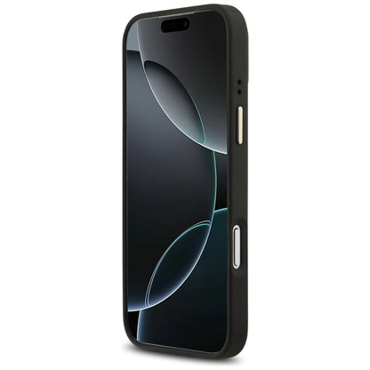 Custodia MagSafe per Apple iPhone 17 Pro Max, Guess, Peony Hot Stamp, Nera