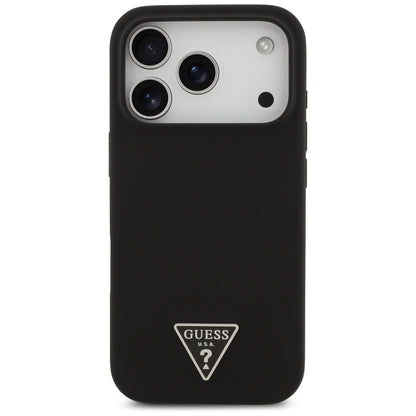 Custodia MagSafe per Apple iPhone 17 Pro Max, Guess, Logo Triangolo, Nera