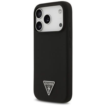 Custodia MagSafe per Apple iPhone 17 Pro Max, Guess, Logo Triangolo, Nera