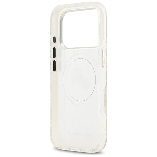 Custodia MagSafe per Apple iPhone 17 Pro Max, Karl Lagerfeld, Glitter Karl & Choupette Head, Bianca