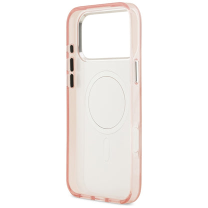 Custodia MagSafe per Apple iPhone 17 Pro Max, Karl Lagerfeld, IML Aquarelle Logo Choupette, Rosa