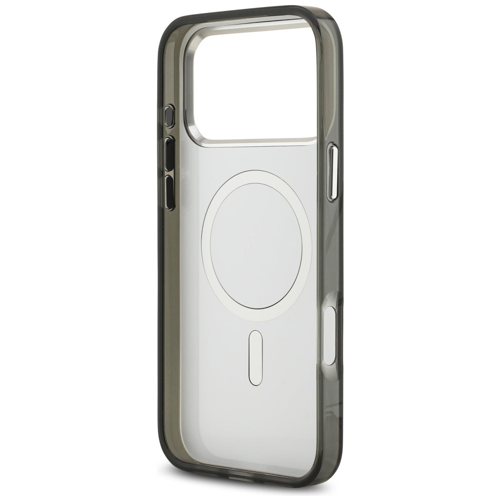 Custodia MagSafe per Apple iPhone 17 Pro Max, Karl Lagerfeld, IML Aquarelle Logo Karl & Choupette, Nera