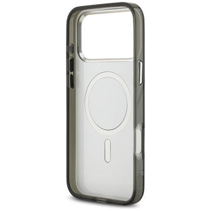 Custodia MagSafe per Apple iPhone 17 Pro Max, Karl Lagerfeld, IML Aquarelle Logo Karl & Choupette, Nera