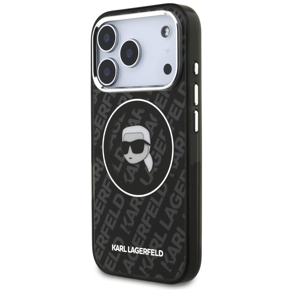 Custodia MagSafe per Apple iPhone 17 Pro Max, Karl Lagerfeld, IML Karl`s Head, Nera