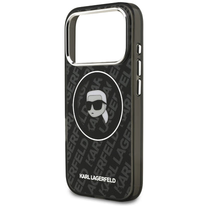 Custodia MagSafe per Apple iPhone 17 Pro Max, Karl Lagerfeld, IML Karl`s Head, Nera