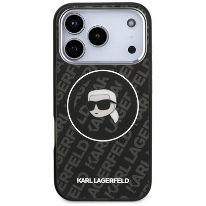 Custodia MagSafe per Apple iPhone 17 Pro Max, Karl Lagerfeld, IML Karl`s Head, Nera