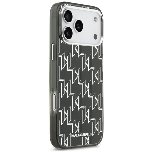 Custodia MagSafe per Apple iPhone 17 Pro Max, Karl Lagerfeld, IML KL Monogram, Nera