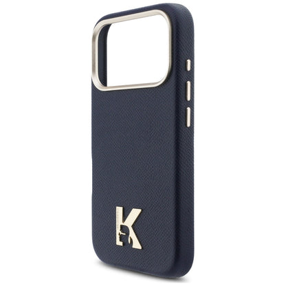 Custodia MagSafe per Apple iPhone 17 Pro Max, Karl Lagerfeld, Karl Head Logo, Blu