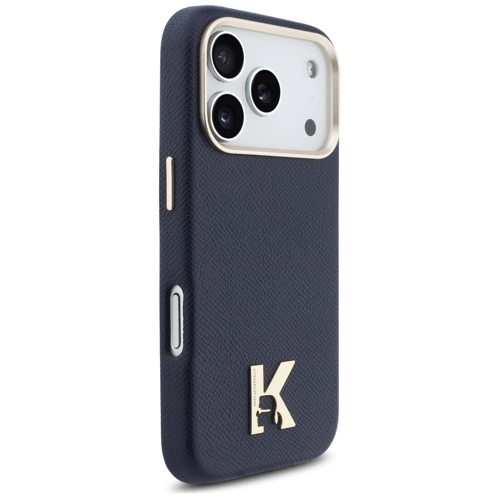 Custodia MagSafe per Apple iPhone 17 Pro Max, Karl Lagerfeld, Karl Head Logo, Blu