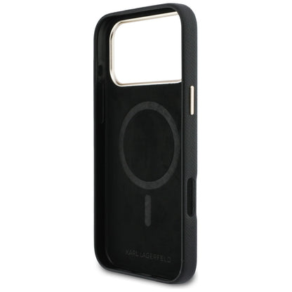 Custodia MagSafe per Apple iPhone 17 Pro Max, Karl Lagerfeld, Karl Head Logo, Nera