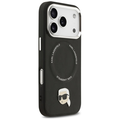 Custodia MagSafe per Apple iPhone 17 Pro Max, Karl Lagerfeld, Karl Pin, Nera