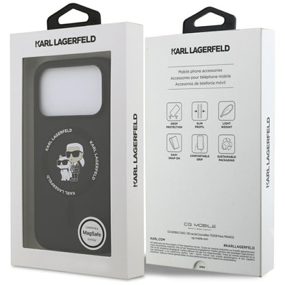 MagSafe Case for Apple iPhone 17 Pro Max, Karl Lagerfeld, Ring Karl & Choupette, Black