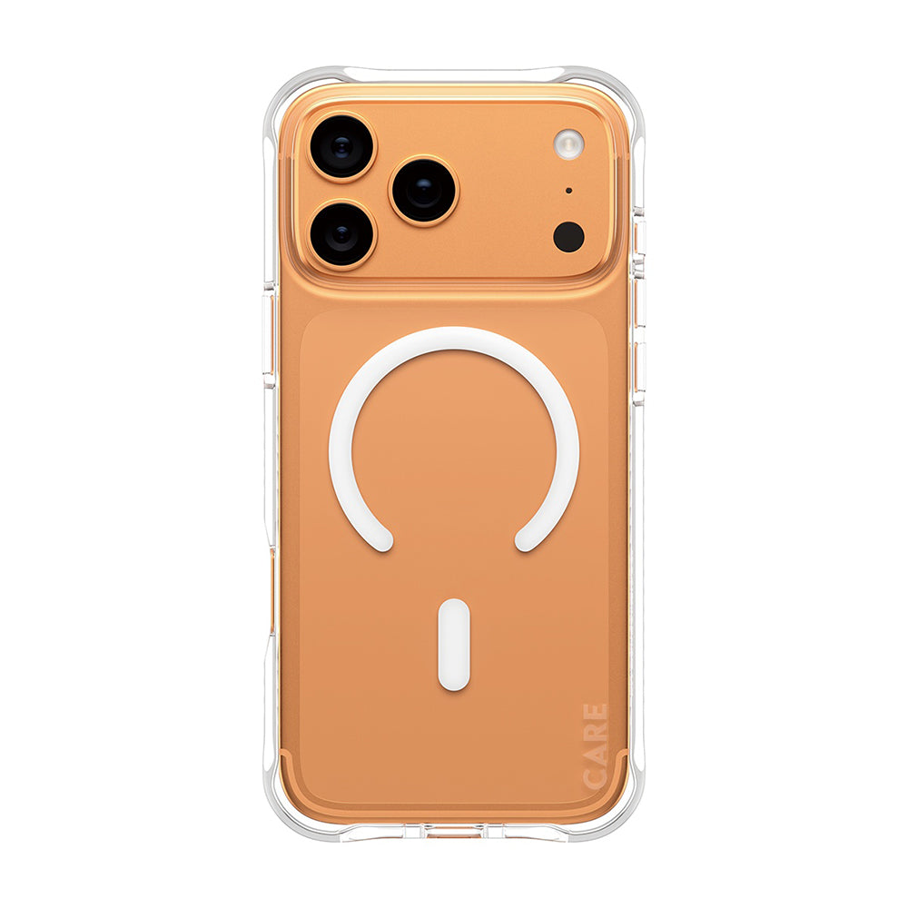Custodia MagSafe per Apple iPhone 17 Pro Max, PanzerGlass, Care Fashionable, Trasparente Bianca