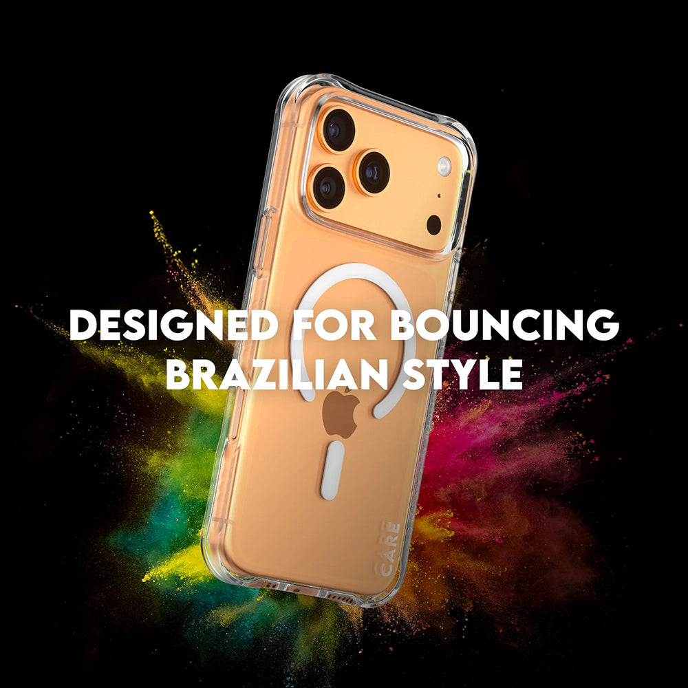 Custodia MagSafe per Apple iPhone 17 Pro Max, PanzerGlass, Care Fashionable, Trasparente Bianca