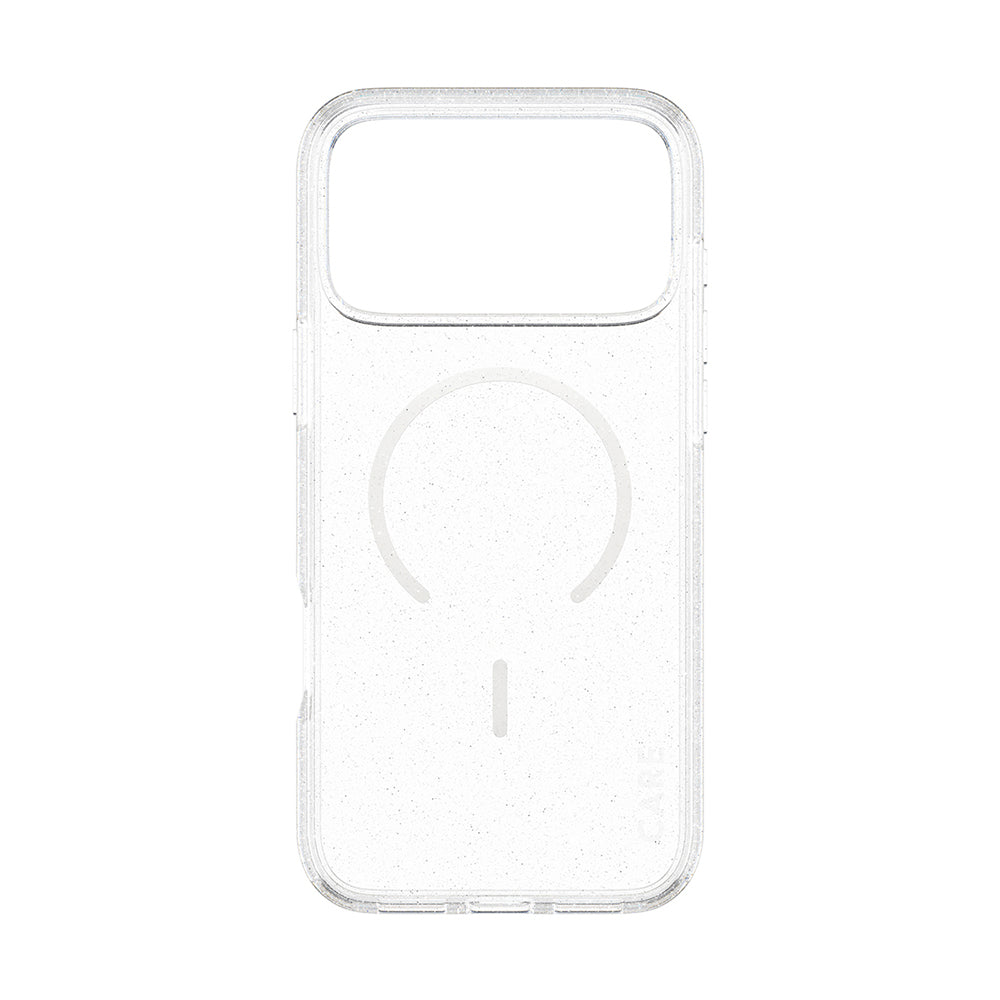 Custodia MagSafe per Apple iPhone 17 Pro Max, PanzerGlass, Care Urban Explorer Star Lit, Trasparente Bianca
