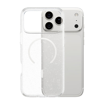 Custodia MagSafe per Apple iPhone 17 Pro Max, PanzerGlass, Care Urban Explorer Star Lit, Trasparente Bianca