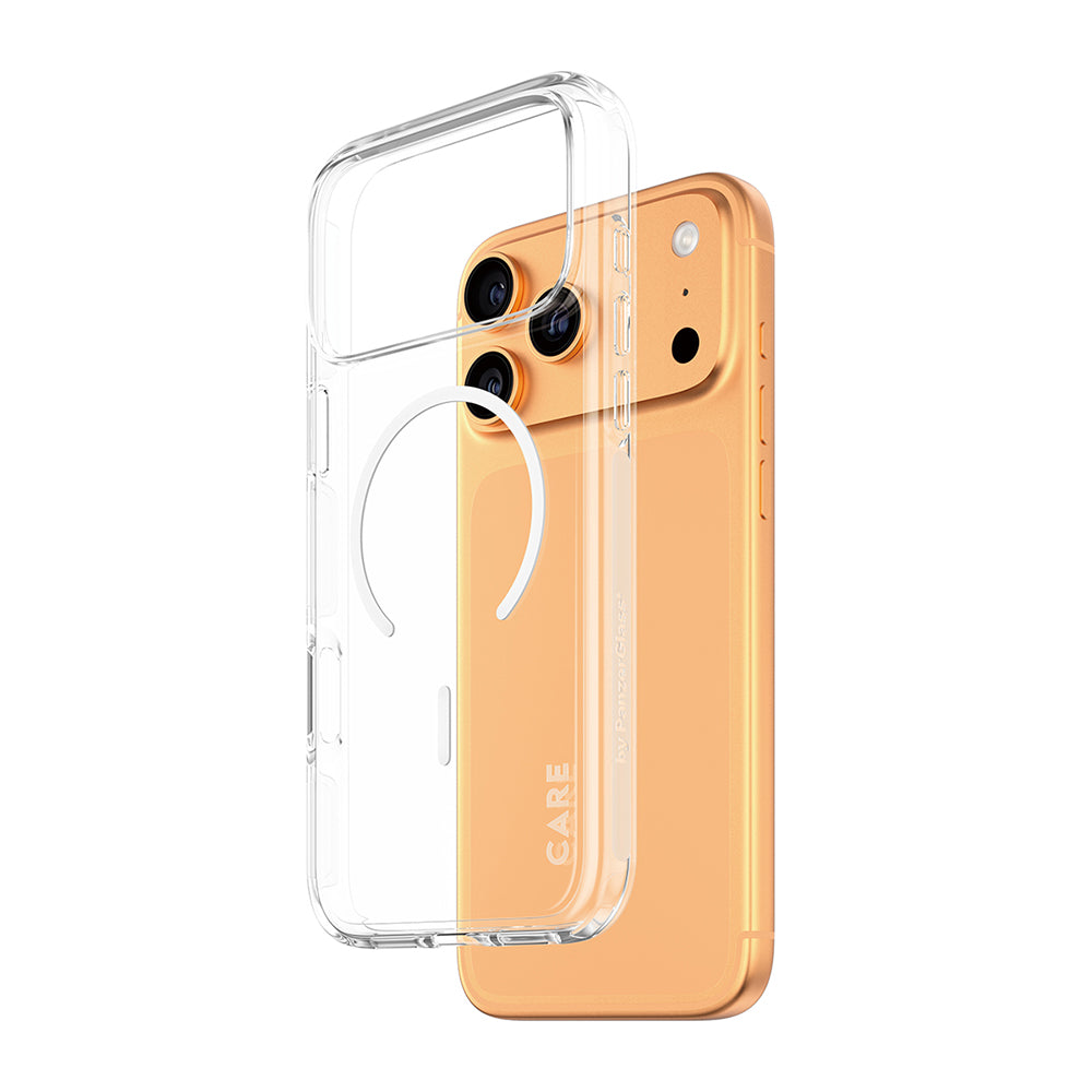 Custodia MagSafe per Apple iPhone 17 Pro Max, PanzerGlass, Care Urban Explorer, Trasparente Bianca
