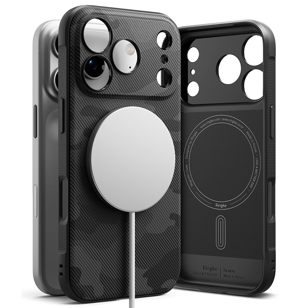 Custodia MagSafe per Apple iPhone 17 Pro Max, Ringke, Onyx, Camuffamento