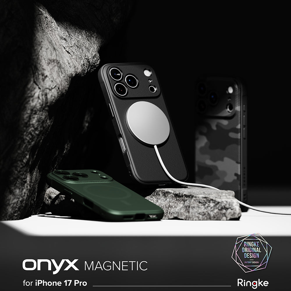 Custodia MagSafe per Apple iPhone 17 Pro Max, Ringke, Onyx, Camuffamento