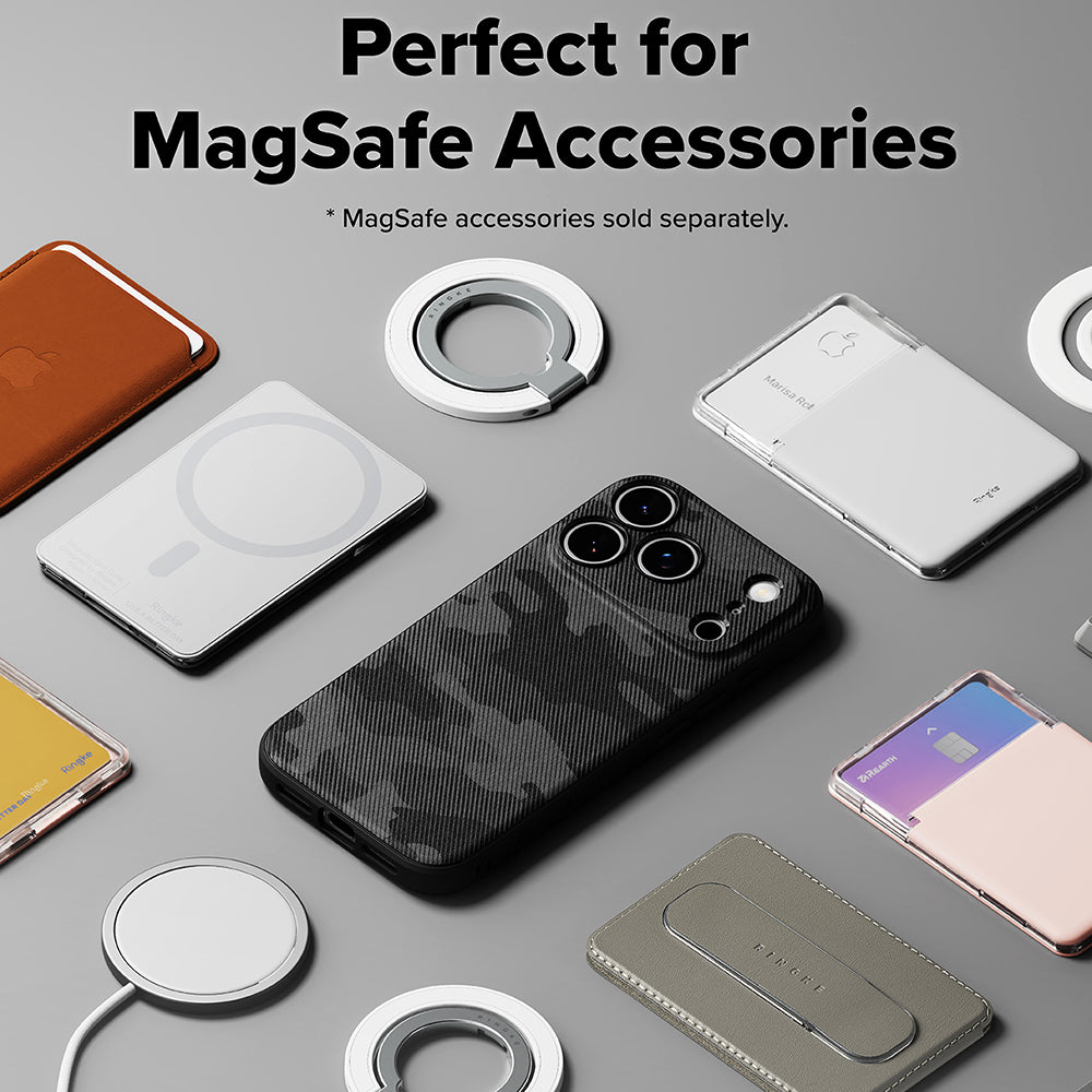 Custodia MagSafe per Apple iPhone 17 Pro Max, Ringke, Onyx, Camuffamento