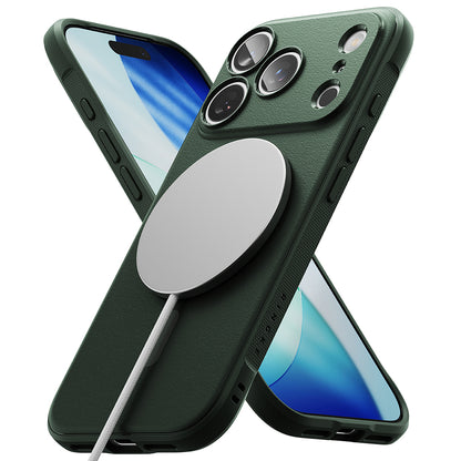 Custodia MagSafe per Apple iPhone 17 Pro Max, Ringke, Onyx, Verde Scuro
