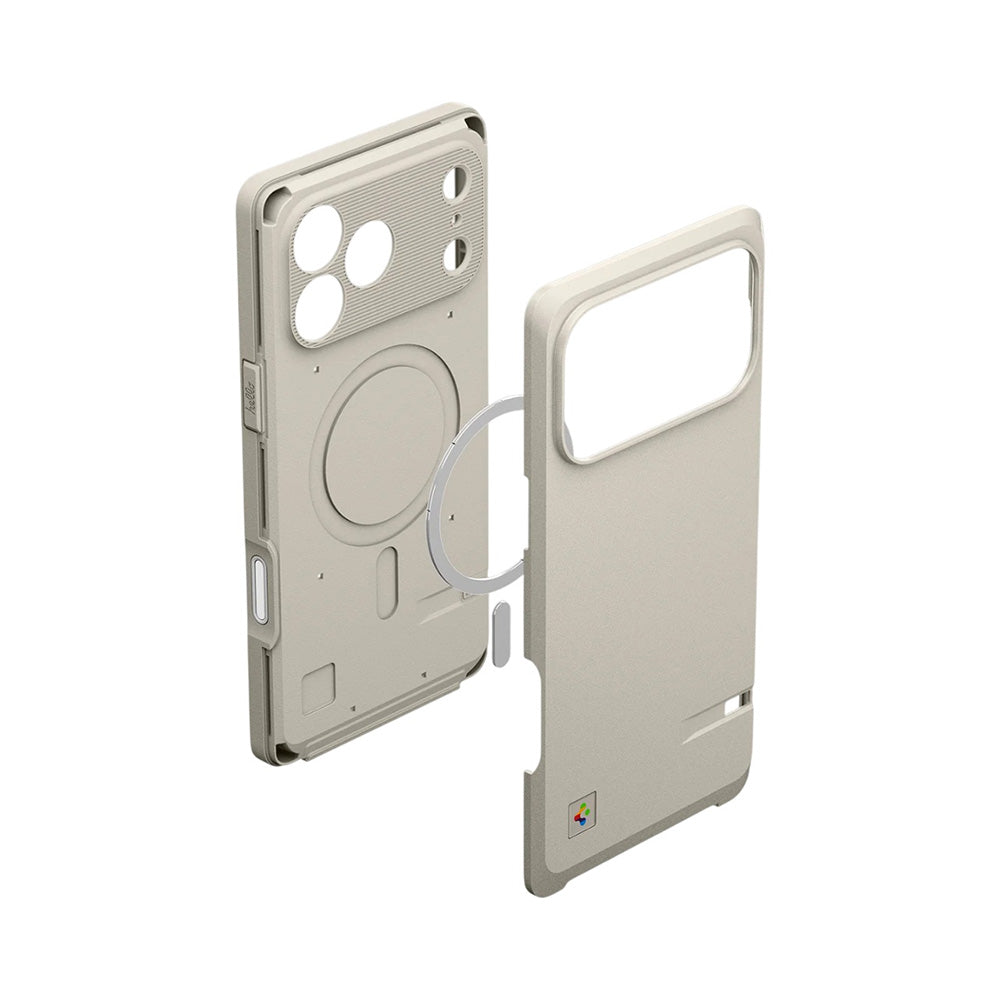 Custodia MagSafe per Apple iPhone 17 Pro Max, Spigen, Classic LS, Crema ACS10478