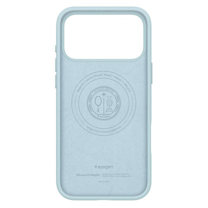 Custodia MagSafe per Apple iPhone 17 Pro Max, Spigen, Silicone Fit, Blu