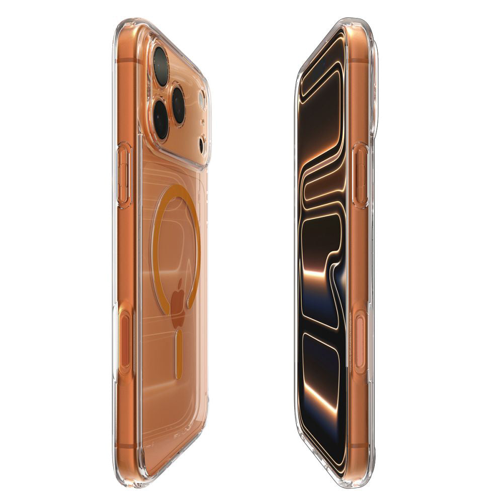 MagSafe Case for Apple iPhone 17 Pro Max, Spigen, Ultra Hybrid, Transparent Orange