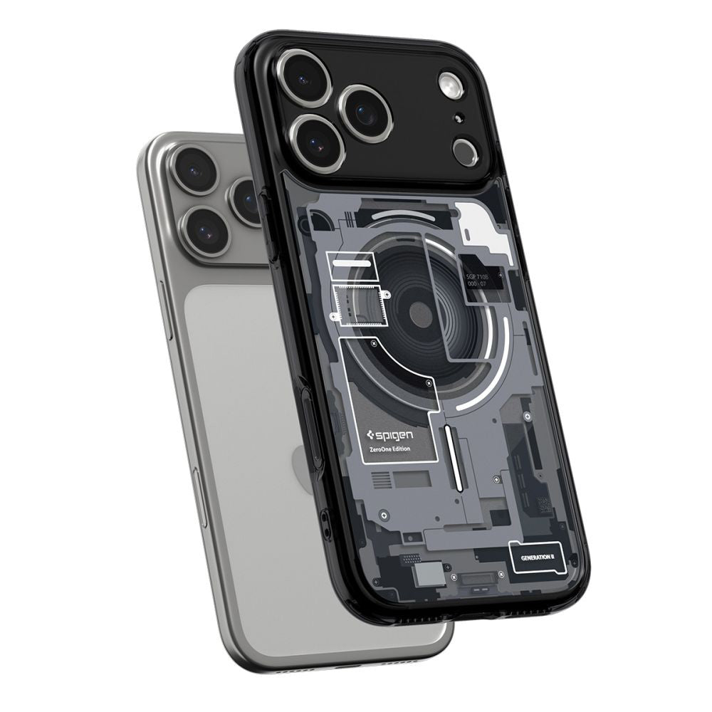 Custodia MagSafe per Apple iPhone 17 Pro Max, Spigen, Ultra Hybrid Zero One, Nera
