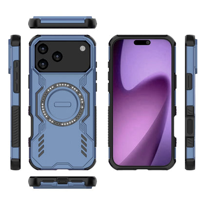 Custodia MagSafe per Apple iPhone 17 Pro Max, Techsuit, ArmorMag, Blu
